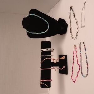 11 pieces of jewelry assorted colors shells ankle bracelet necklaces Girl
